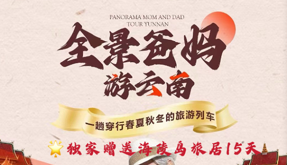 武汉爸妈到云南旅游专列报价-报名即送海陵岛旅居15天- 13日游