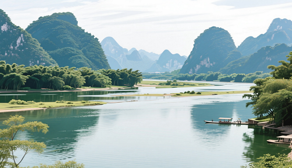 武汉到桂林夕阳红旅游-山水画卷中的慢生活-高铁往返4日游