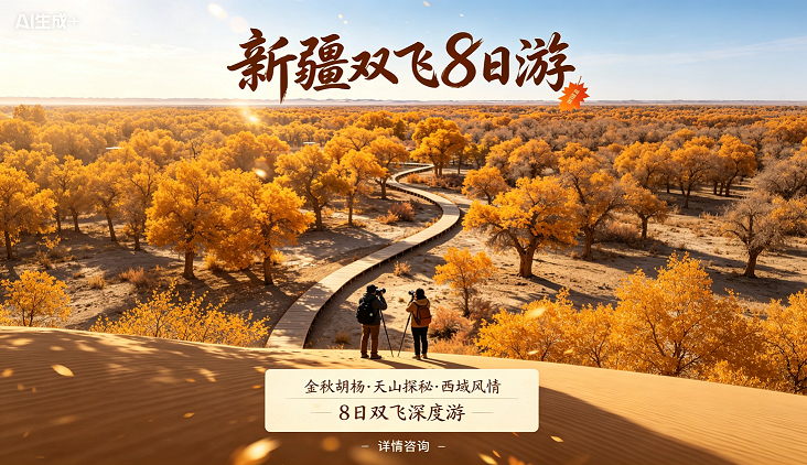 10月武汉直飞南疆深度8日游 错峰出行更尽兴 一价全含0自费